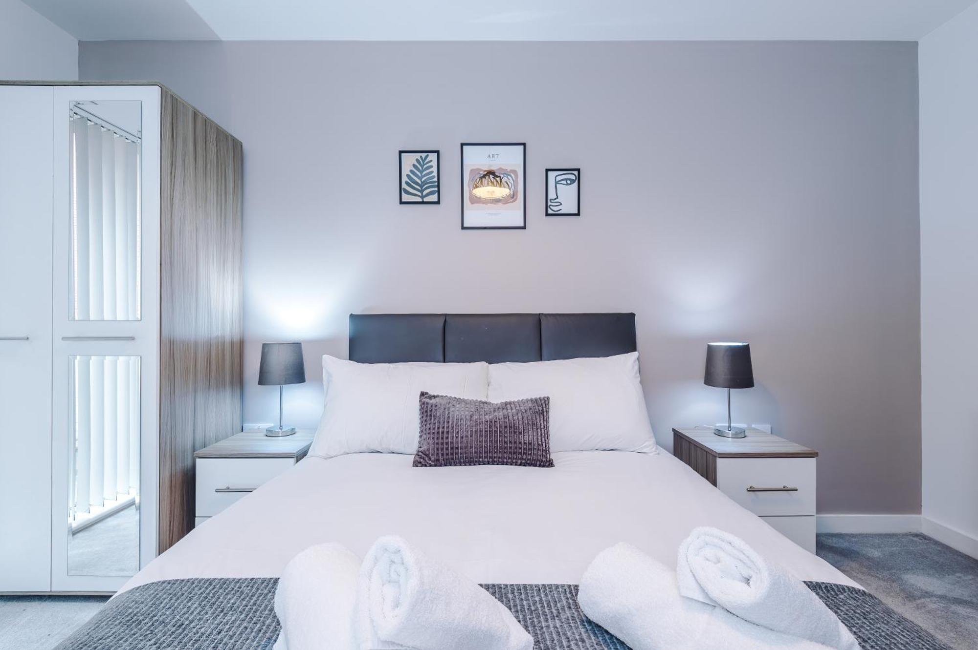 Hilltop Serviced Apartments- Northern Quarter Manchester Bilik gambar