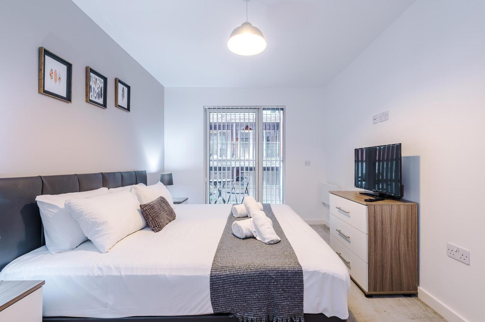 Hilltop Serviced Apartments- Northern Quarter Manchester Bilik gambar
