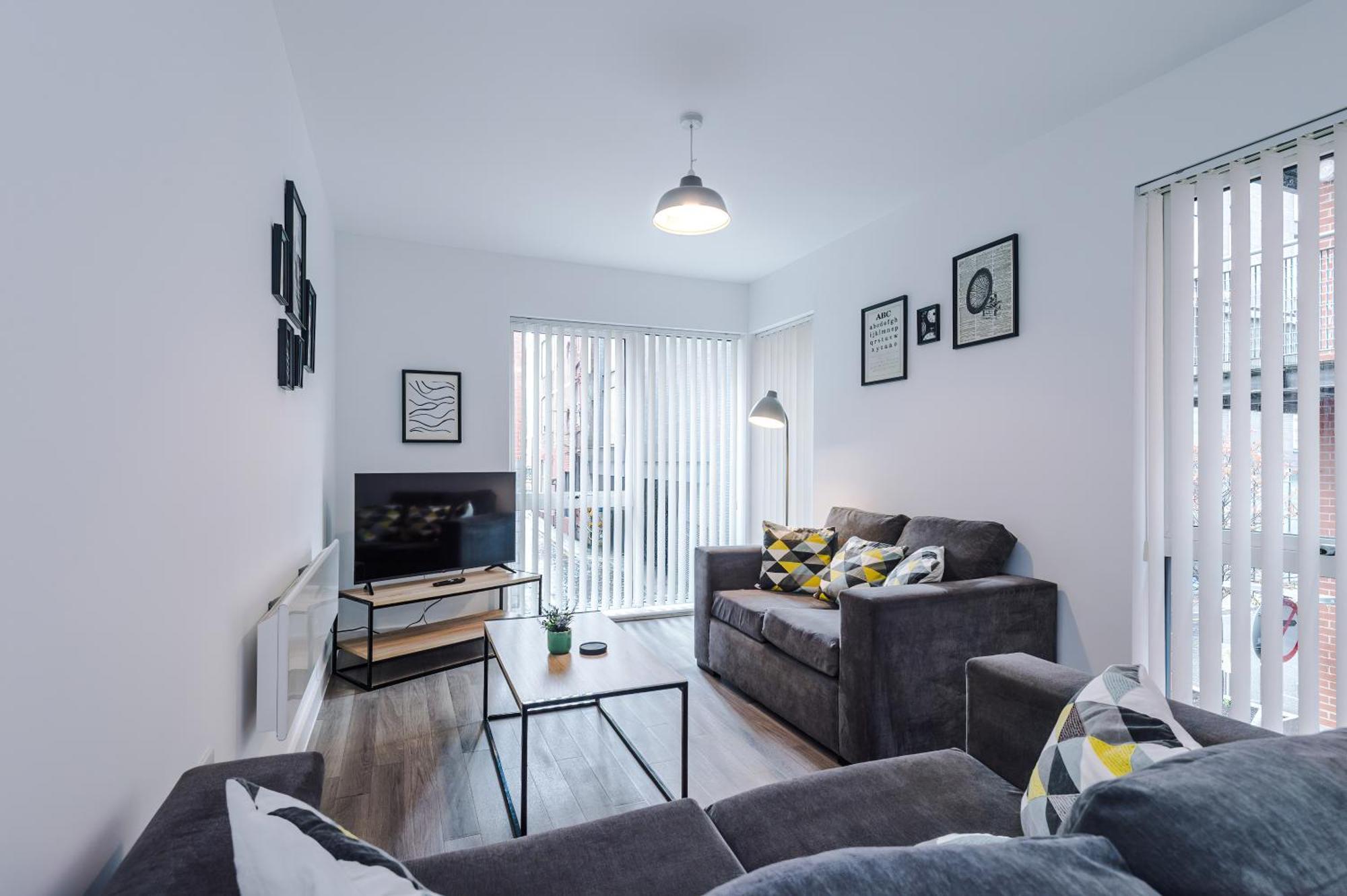 Hilltop Serviced Apartments- Northern Quarter Manchester Bilik gambar