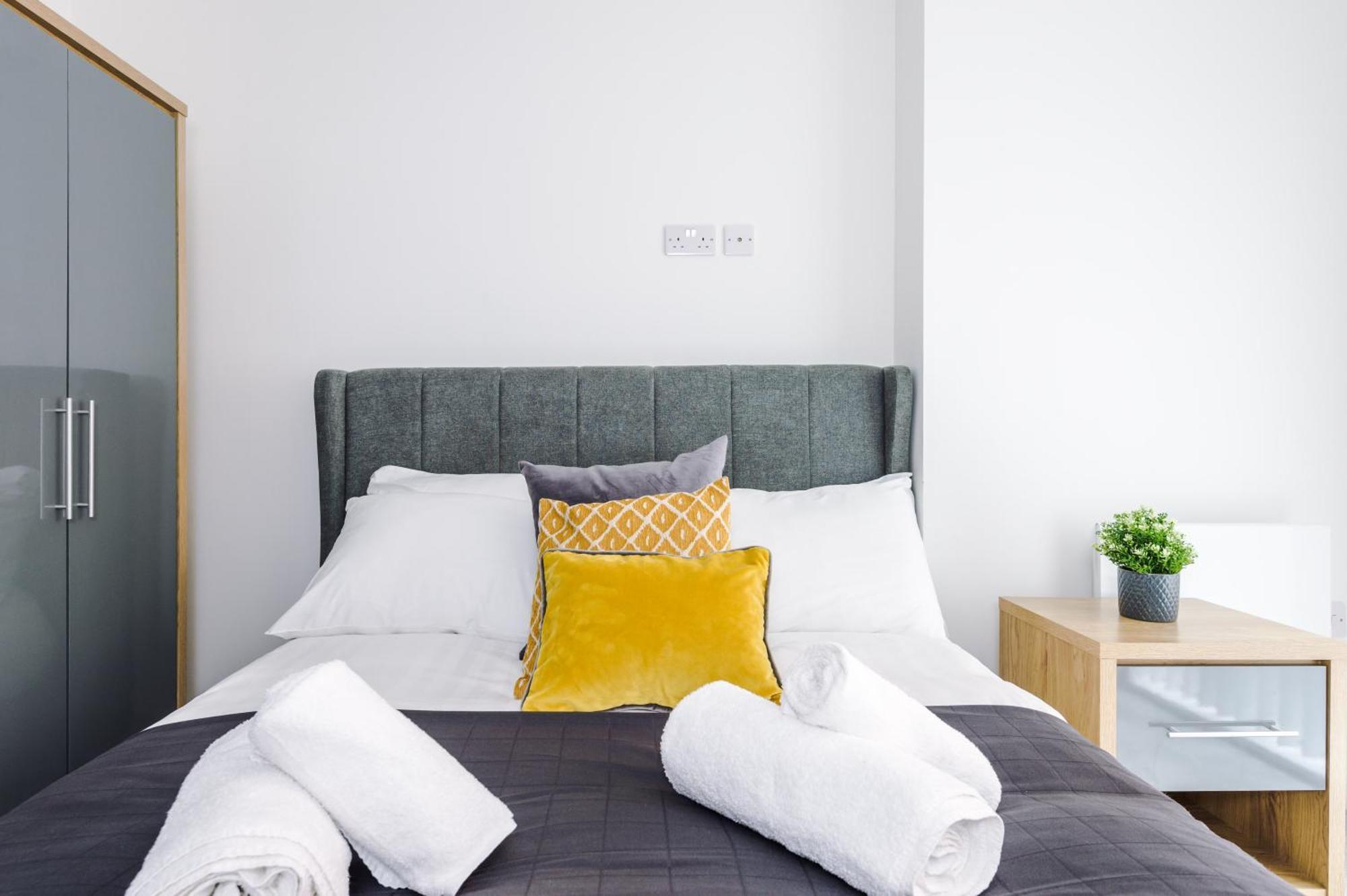 Hilltop Serviced Apartments- Northern Quarter Manchester Bilik gambar
